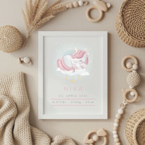 Geburtsdaten Poster, personalisiertes Poster Baby Poster Geschenk zur Geburt personalisiertes Babygeschenk Kinderzimmer Deko Poster mit Namen Geburtsanzeige Poster Baby Geschenkidee Geburtstagsgeschenk Baby, personalisiertes Geburtsdaten Poster für Neugeborene individuelles Baby Poster mit Name, Geburtsdatum und Uhrzeit, Babyzimmer Dekoration Poster mit Geburtsdaten