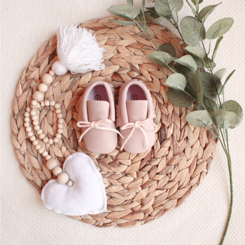 Kinder-Mokassins – Rosa Personalisierte Geschenke für Babys, Kinder-Mokassins – Rosa, Personalisierte Geschenke für Neugeborene, Personalisierte Geschenke zur Geburt eines Kindes, Die besten Geschenke für Neugeborene, Originelle Geschenke für Babys mit Namen