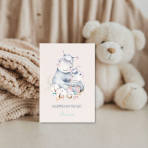 personalisierte Geburtskarte Geburtskarte Baby Babykarte personalisiert Glückwunschkarte Geburt Karte zur Geburt Baby Glückwunschkarte Geburtsgeschenk Karte Willkommenskarte Baby, personalisierte Karte zur Geburt eines Babys individuelle Glückwunschkarte zur Geburt