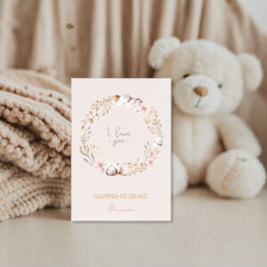 personalisierte Geburtskarte Geburtskarte Baby Babykarte personalisiert Glückwunschkarte Geburt Karte zur Geburt Baby Glückwunschkarte Geburtsgeschenk Karte Willkommenskarte Baby, personalisierte Karte zur Geburt eines Babys individuelle Glückwunschkarte zur Geburt