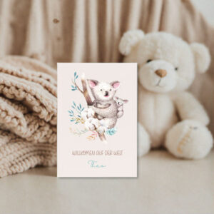 personalisierte Geburtskarte Geburtskarte Baby Babykarte personalisiert Glückwunschkarte Geburt Karte zur Geburt Baby Glückwunschkarte Geburtsgeschenk Karte Willkommenskarte Baby, personalisierte Karte zur Geburt eines Babys individuelle Glückwunschkarte zur Geburt
