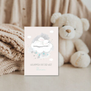 personalisierte Geburtskarte Geburtskarte Baby Babykarte personalisiert Glückwunschkarte Geburt Karte zur Geburt Baby Glückwunschkarte Geburtsgeschenk Karte Willkommenskarte Baby, personalisierte Karte zur Geburt eines Babys individuelle Glückwunschkarte zur Geburt