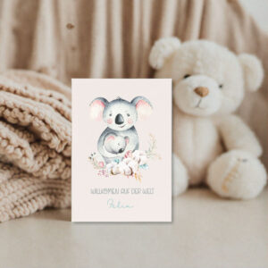 personalisierte Geburtskarte Geburtskarte Baby Babykarte personalisiert Glückwunschkarte Geburt Karte zur Geburt Baby Glückwunschkarte Geburtsgeschenk Karte Willkommenskarte Baby, personalisierte Karte zur Geburt eines Babys individuelle Glückwunschkarte zur Geburt