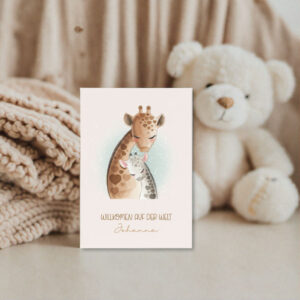 personalisierte Geburtskarte Geburtskarte Baby Babykarte personalisiert Glückwunschkarte Geburt Karte zur Geburt Baby Glückwunschkarte Geburtsgeschenk Karte Willkommenskarte Baby, personalisierte Karte zur Geburt eines Babys individuelle Glückwunschkarte zur Geburt