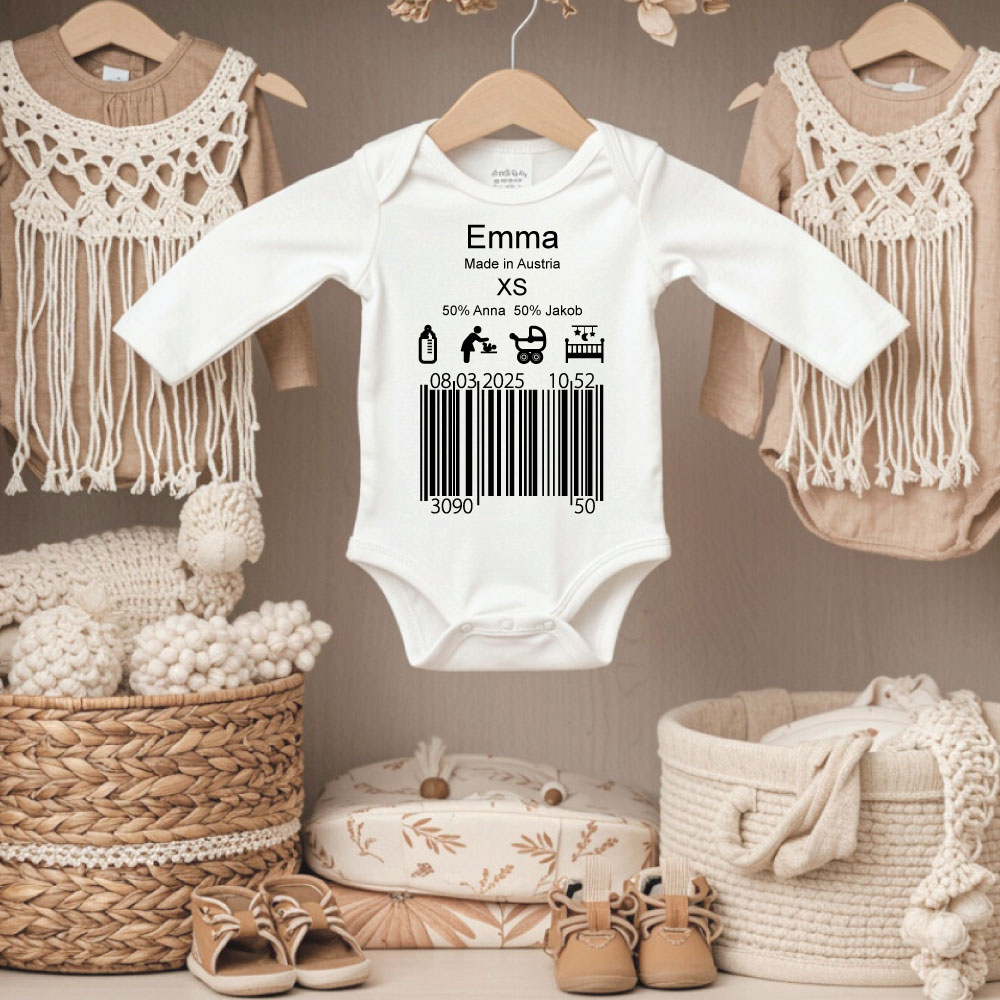 Bodi-Ean-Koda Personalisierte Geschenke für Babys, Personalisierte Geschenke für Neugeborene, Personalisierte Geschenke zur Geburt eines Kindes, Die besten Geschenke für Neugeborene, Originelle Geschenke für Babys mit Namen, babybody, Personalisierter Babybody, Babybody mit Namen