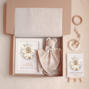 Geschenk zur Geburt personalisiertes Geschenk Baby Geschenk Geburtsgeschenk Geschenk für Neugeborene personalisiertes Babygeschenk Geschenk mit Namen Geburtsdatum Geschenk individuelles Geschenk Baby Baby Andenken Erinnerung an die Geburt personalisierte Kuscheldecke Babydecke mit Namen personalisiertes Stofftier