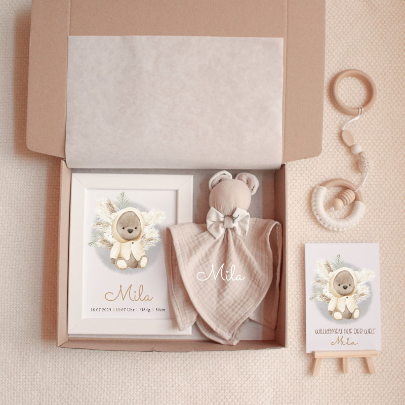 moj-medi-1 Geschenk zur Geburt personalisiertes Geschenk Baby Geschenk Geburtsgeschenk Geschenk für Neugeborene personalisiertes Babygeschenk Geschenk mit Namen Geburtsdatum Geschenk individuelles Geschenk Baby Baby Andenken Erinnerung an die Geburt personalisierte Kuscheldecke Babydecke mit Namen personalisiertes Stofftier