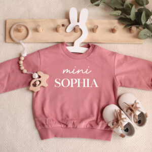 Personalisierter Kinderpullover Kinderpullover mit Namen Pullover für Kinder personalisiert Gravierter Kinderpullover Baby Pullover personalisiert Geschenk für Kinder Geschenk zur Geburt Geschenk zur Taufe Individueller Kinderpullover