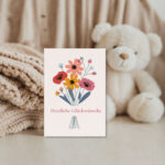 Geburtskarte Geburtskarte Baby Babykarte personalisiert Glückwunschkarte Geburt Karte zur Geburt Baby Glückwunschkarte Geburtsgeschenk Karte Willkommenskarte Baby, personalisierte Karte zur Geburt eines Babys individuelle Glückwunschkarte zur Geburt
