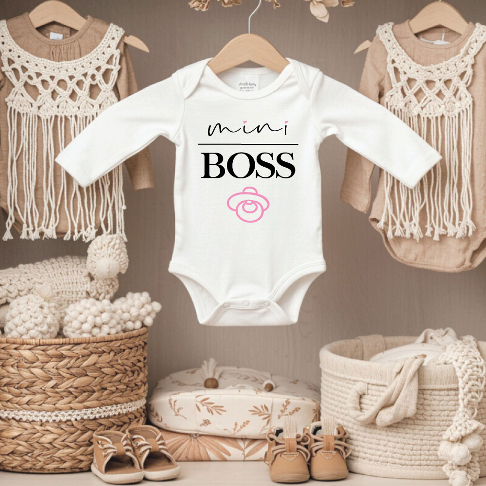 Bodi-Mini-Šefica Personalisierte Geschenke für Babys, Personalisierte Geschenke für Neugeborene, Personalisierte Geschenke zur Geburt eines Kindes, Die besten Geschenke für Neugeborene, Originelle Geschenke für Babys mit Namen, babybody, Personalisierter Babybody, Babybody mit Namen